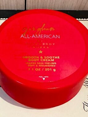 Bath & Body Works Gingham All America Smooth & Soothe Body Cream